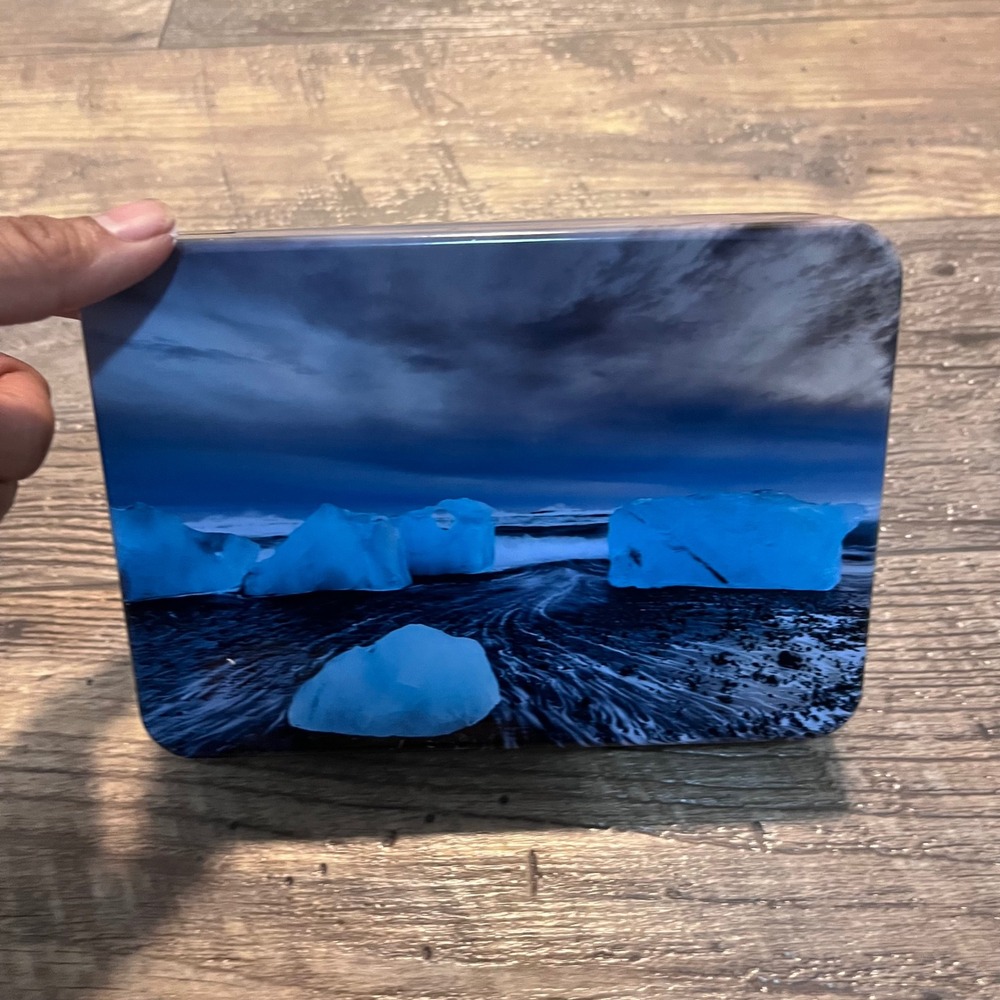 Icelandair 80 Years of Aviation‎ Special Edition Amenity Kit Tin Iceberg Photo